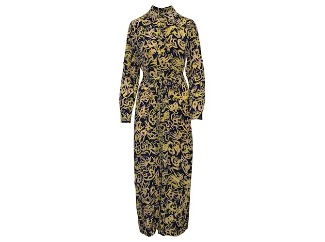 chemise vintage en soie jungle, Diane Gilman strass imprimé