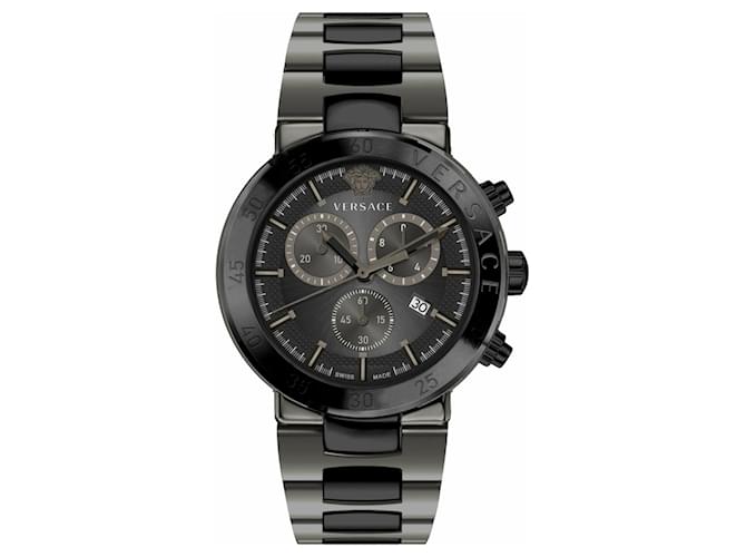 Urban Mystique Versace Silver Tone Mystique Quartz Chronograph