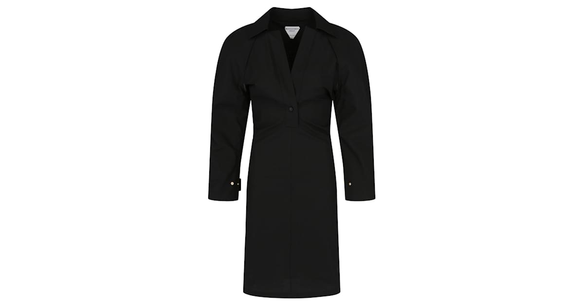 Bottega Veneta Trench-coat tissé Noir ref.611999 - Joli Closet