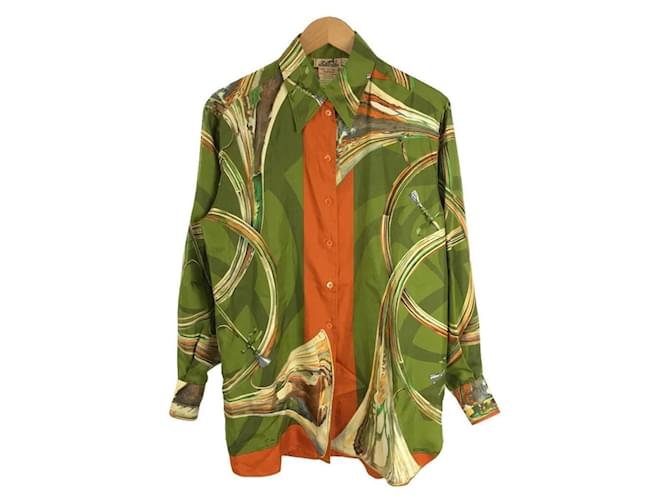 Hermès Tops Green Silk ref.JC612994 (Sold) - Joli Closet