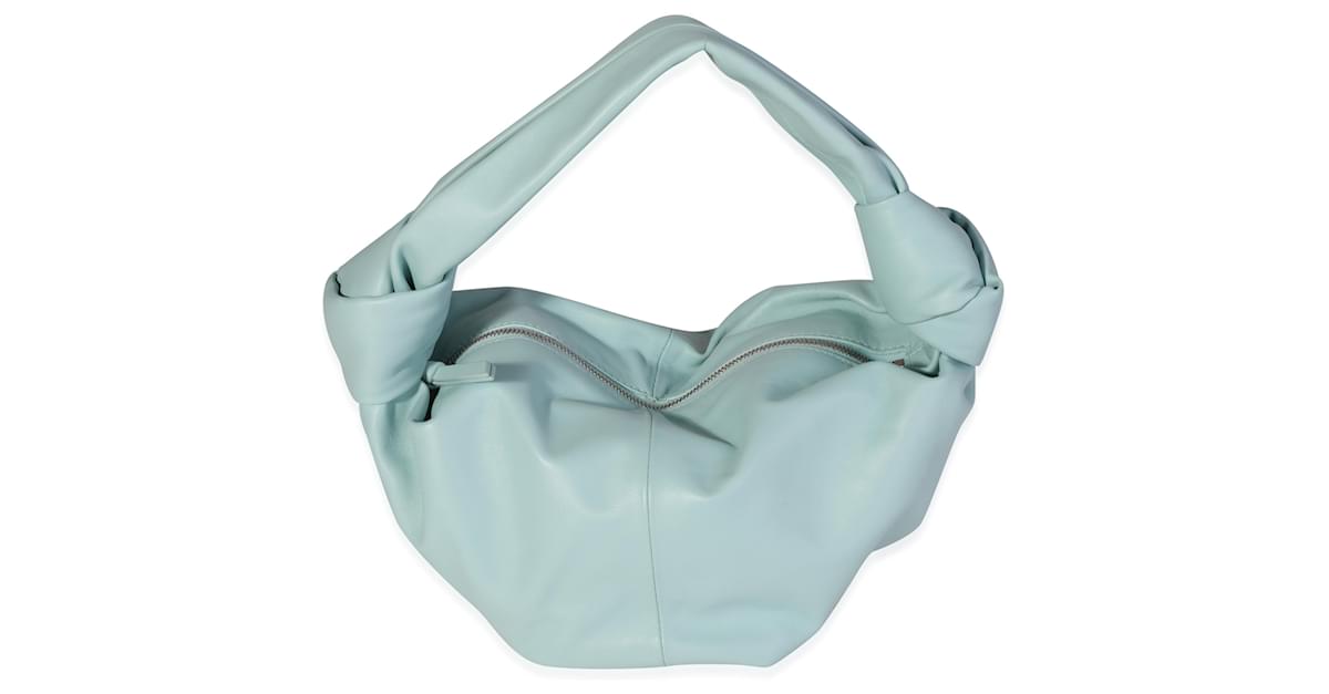 Bottega Veneta Blue Double Knot Top Handle Mini Bag