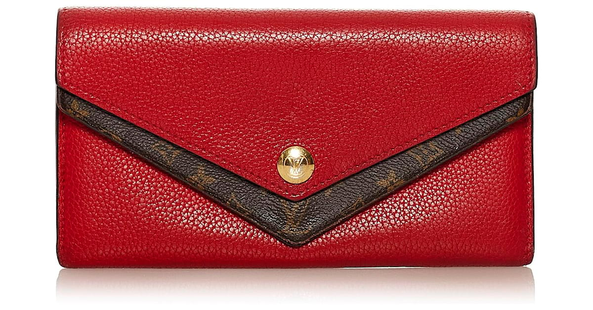 Louis Vuitton Monogram Double V Handbag Red Cloth ref.850158 - Joli Closet