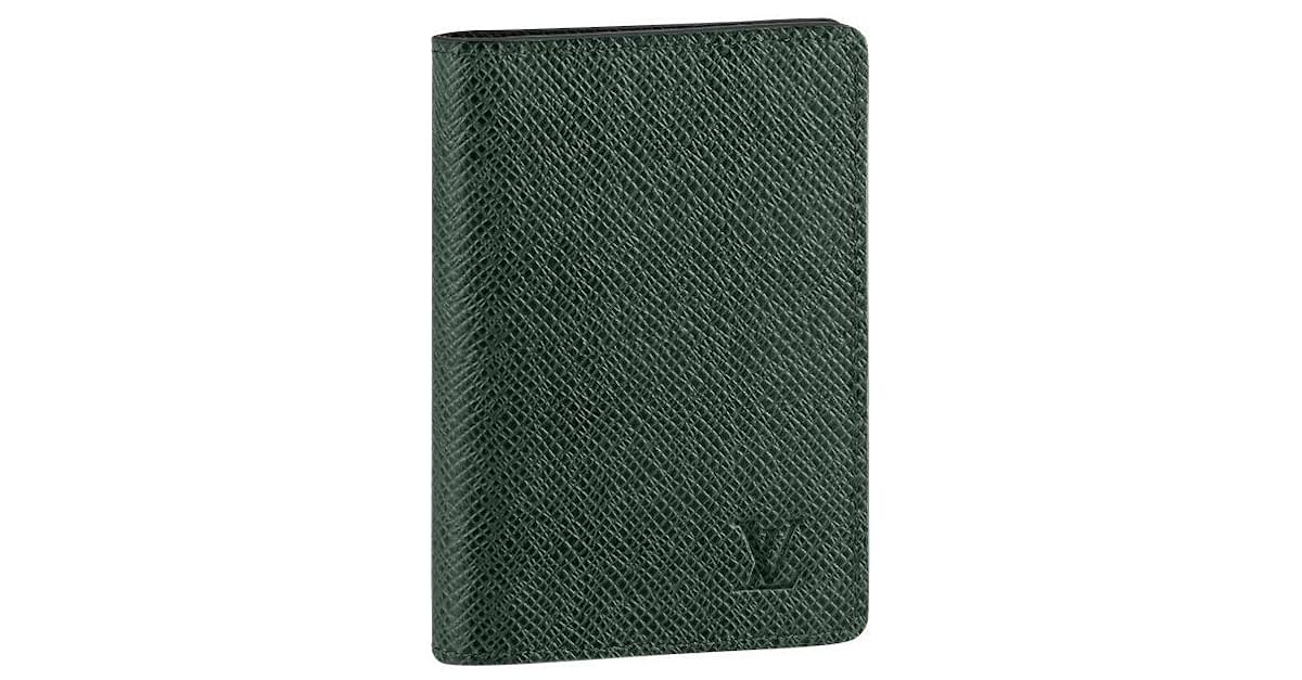 Louis Vuitton Pocket Organiser new Green Leather ref.137870 - Joli Closet