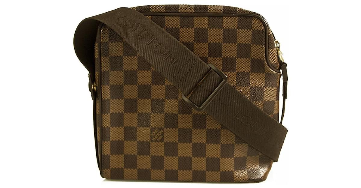 Authentic Louis Vuitton N41442 Damier Olav PM Shoulder Cross Body Bag LV