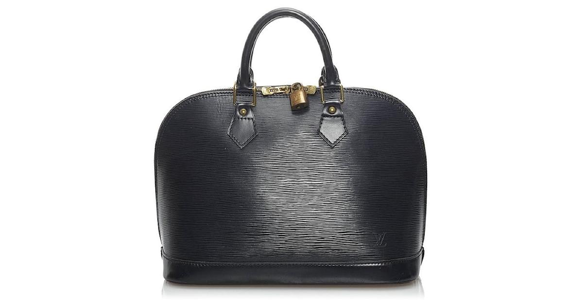 Louis Vuitton Epi Alma PM Black Pony-style calfskin ref.734082 - Joli Closet