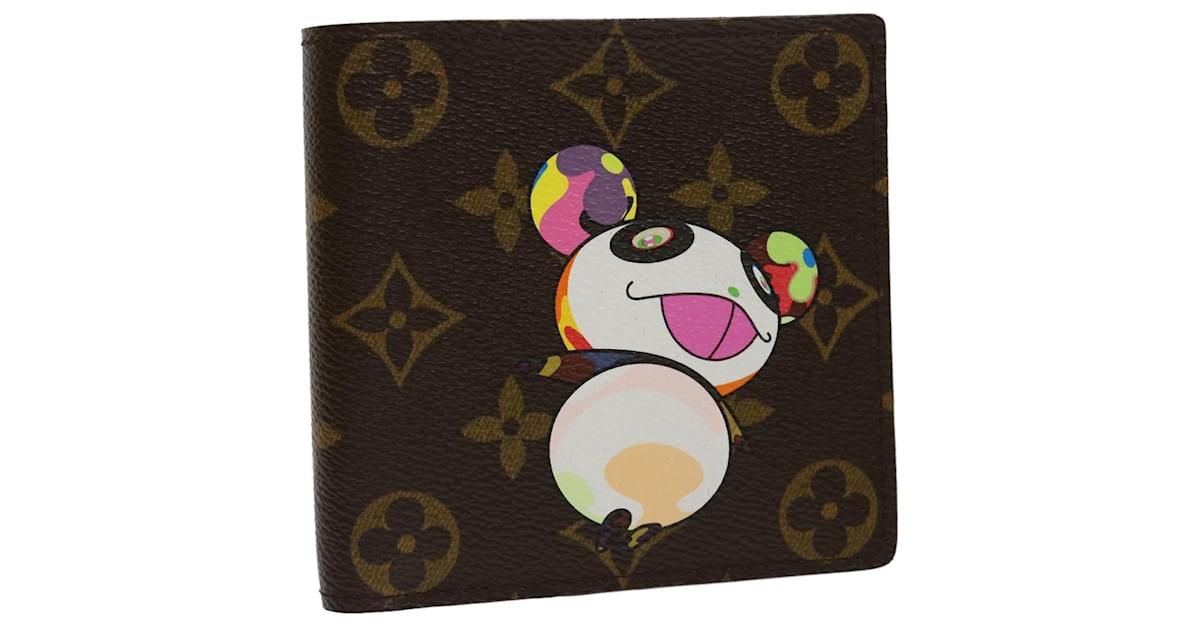 LOUIS VUITTON Monogram Panda Portefeuille Marco Wallet M61666 LV Auth  30720a Cloth ref.616619 - Joli Closet