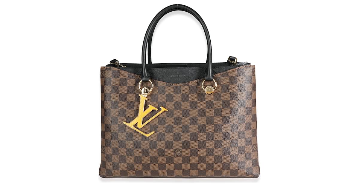 Louis Vuitton LV Riverside Damier Ebene Black Taurillon leather