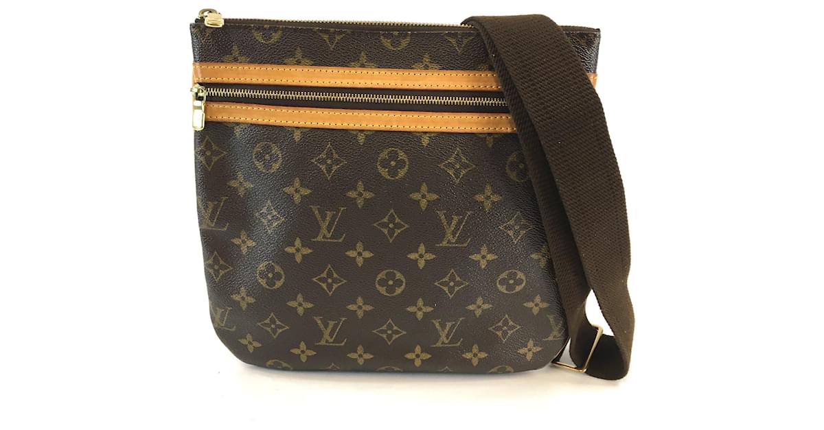 Louis Vuitton Bosphore Pochette PM Bags Brown Leather ref.618659