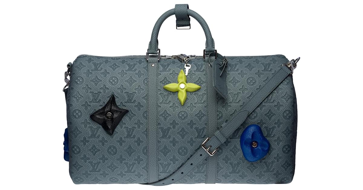Louis Vuitton Keepall XS Taurillon Virgil Abloh Green Leather ref.462046 -  Joli Closet