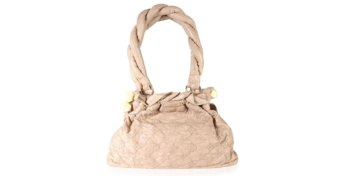 Louis Vuitton $3450 Monogram Olympe Stratus PM Ecru Beige Leather