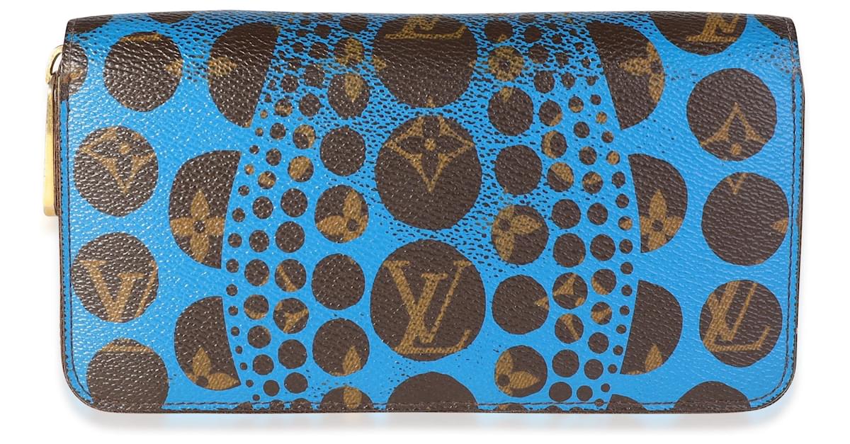 Yayoi Kusama x Louis Vuitton Blue Monogram Dots Infinity Zippy Wallet