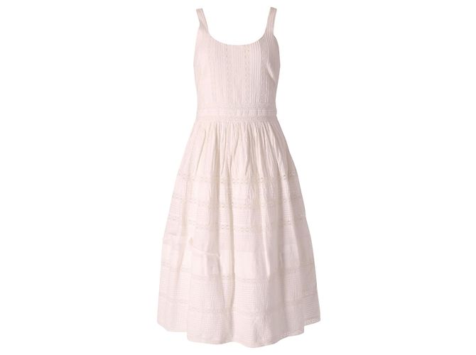 Haut Manches Volants Alice + Olivia - Taille XS - Coton Rayé Blanc - Neuf Sans étiquettes