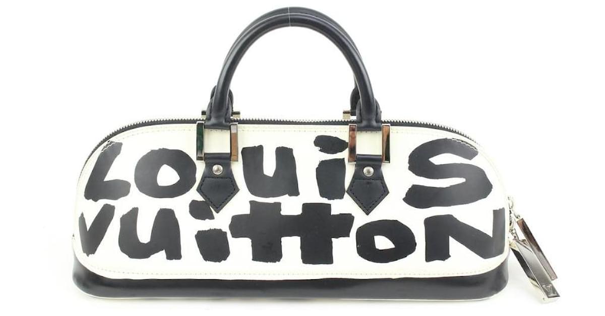 Louis Vuitton Stephen Sprouse Black Graffiti Alma Long Horizontal Leather  ref.623485 - Joli Closet