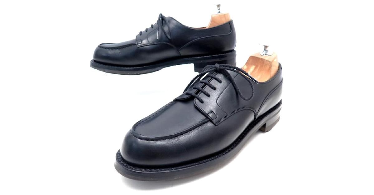 NEW JM WESTON LE GOLF SHOES 641 6.5C 40.5 BLACK LEATHER DERBY SHOES Brown  ref.624537 - Joli Closet