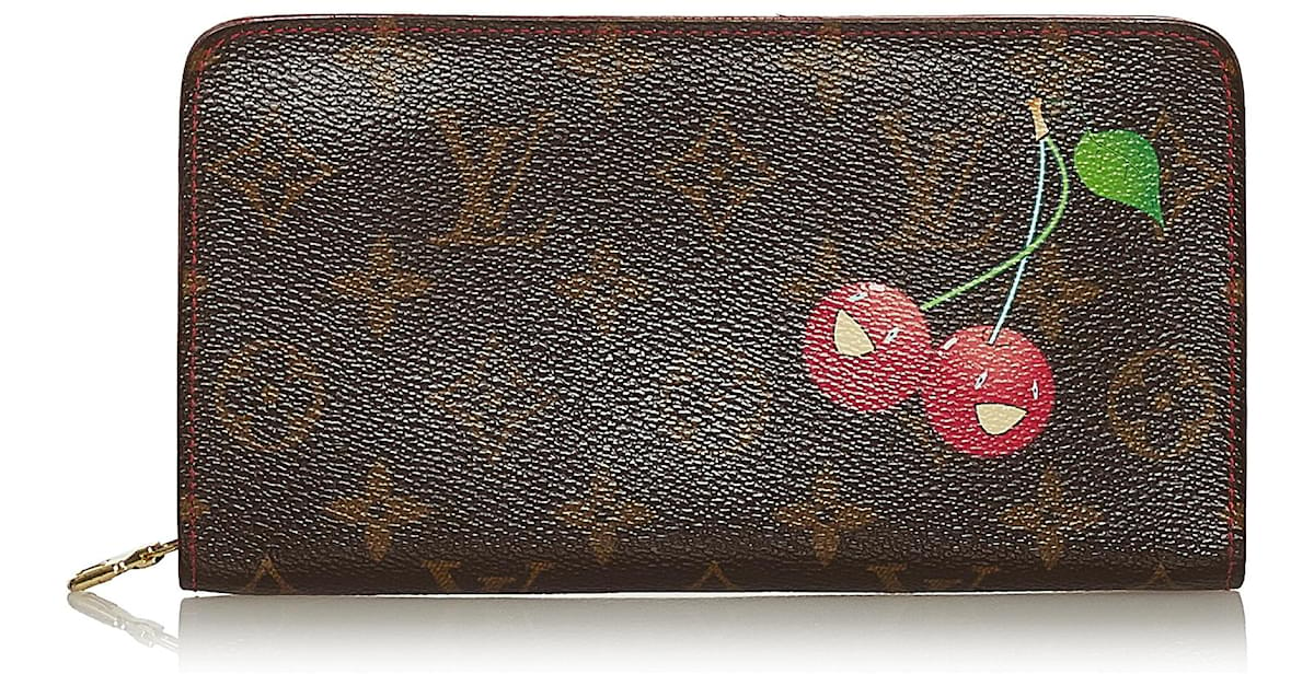 Louis Vuitton Takashi Murakami Monogram Cerises Zippy Wallet in 2023