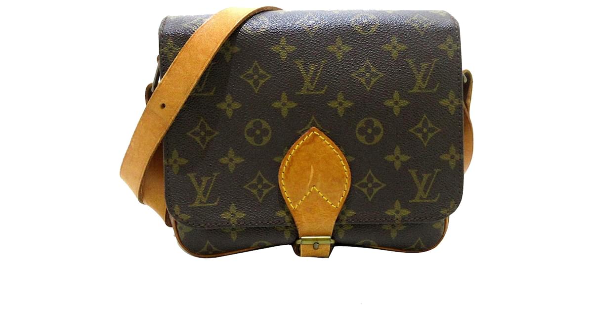 Louis Vuitton Brown, Pattern Print Monogram Cartouchiere mm