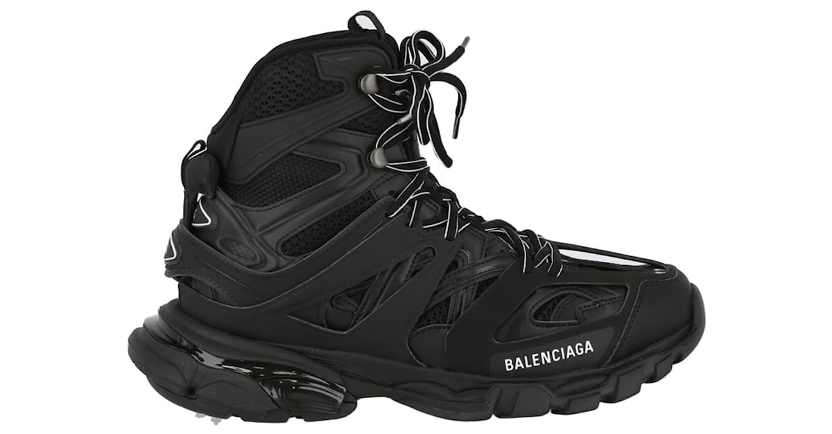 Balenciaga Mens Track Hike Sneakers Black ref.628004 - Joli Closet