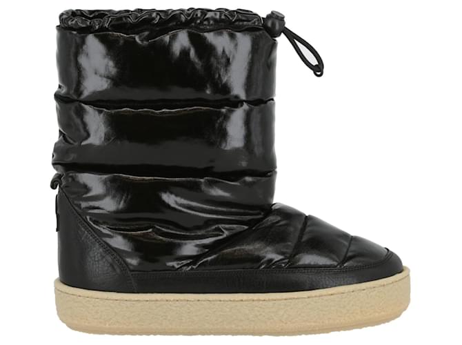 Isabel Marant Zerik Bottes de neige rembourrées Noir ref.628347 - Joli ...