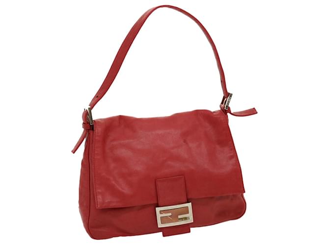 ショルダーバッグ・ポシェット FENDI 'Mamma Baguette Medium' shoulder bag FENDI Mamma Baguette Shoulder Bag Leather Pink Auth 49784