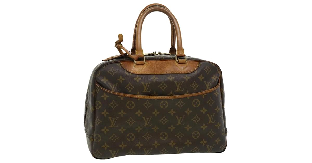 LOUIS VUITTON Monogram Deauville Hand Bag M47270 LV Auth rz432