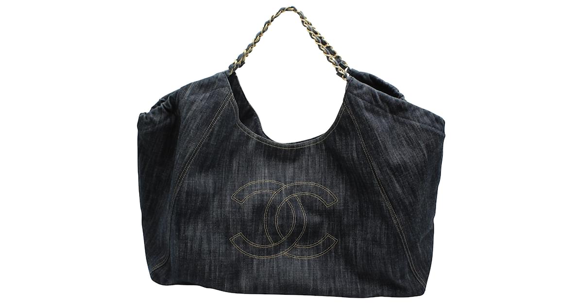 Coco cabas tote Chanel Blue in Denim - Jeans - 21550496