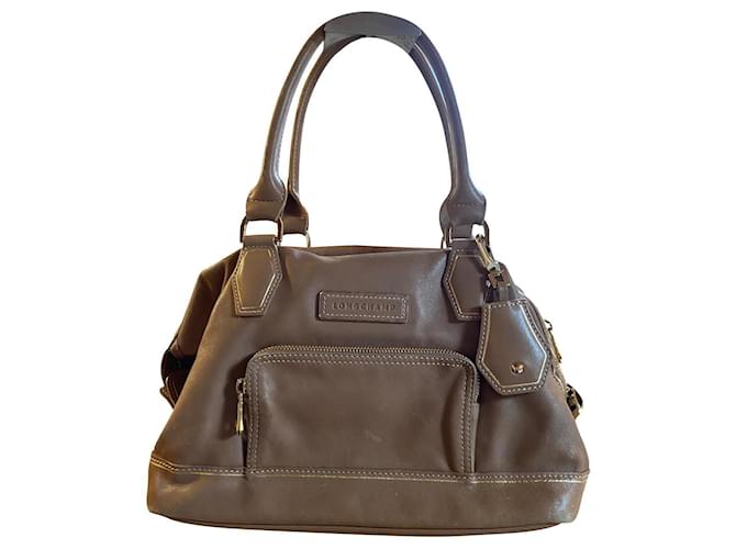 Sac longchamp Cuir Marron clair Joli Closet
