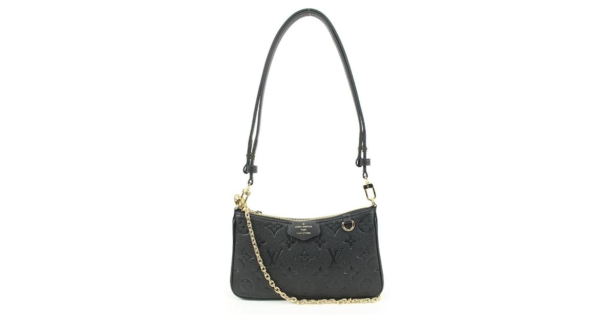 Louis Vuitton Black Monogram Leather Empreinte Easy Pouch on Strap Crossbody  1l414V Chain ref.631725 - Joli Closet