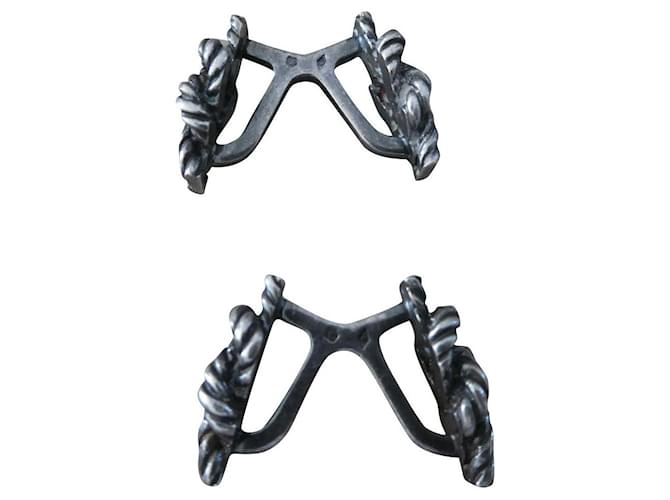 Boutons De Manchette Vintage Mexique - Argent 925 Massif - Sculpture Oiseau Volant - Rétro