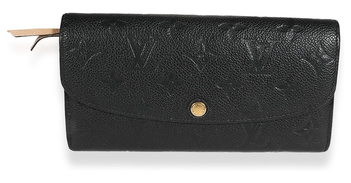 Louis Vuitton Monogram Empreinte Emilie Cartera de piel negra