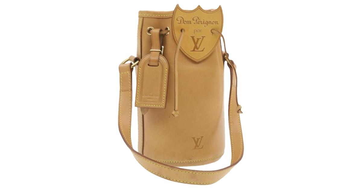 LOUIS VUITTON Nomad Dom Pérignon Champagne Case Hand Bag Beige