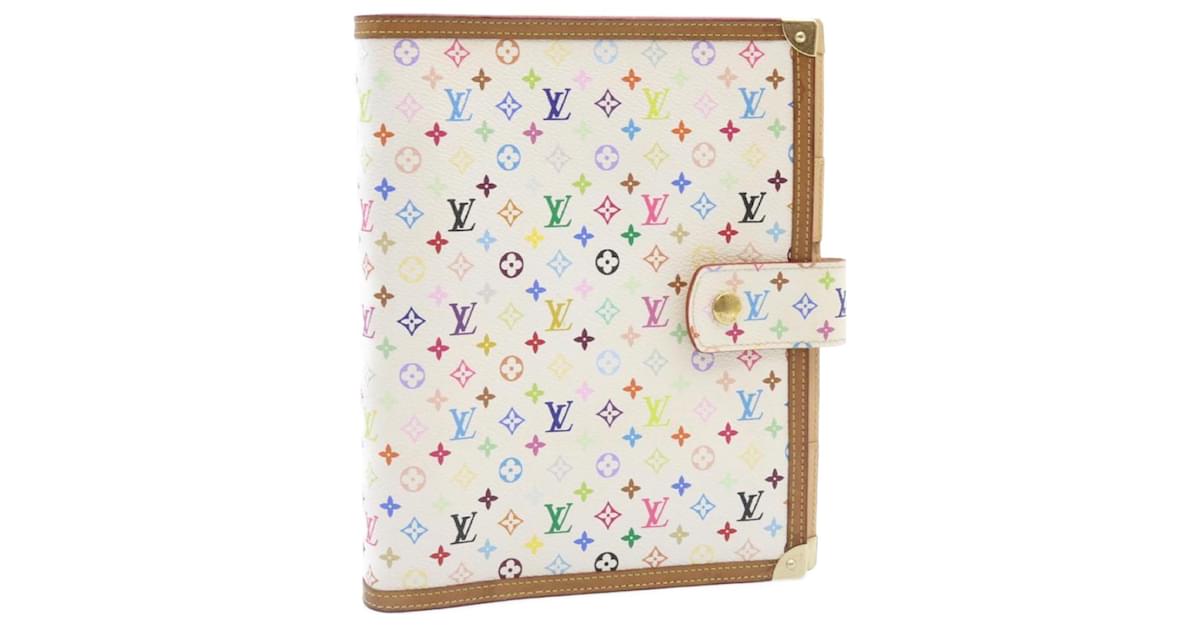 Louis Vuitton Multicolor Agenda GM Day Planner Cover Black R20893 Auth 31294A, Women's