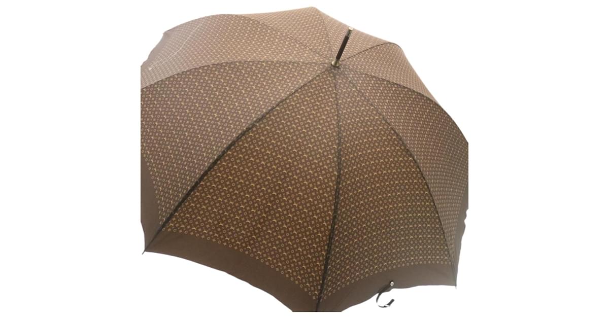 LOUIS VUITTON Monogram Umbrella Brown LV Auth am1872g Nylon ref