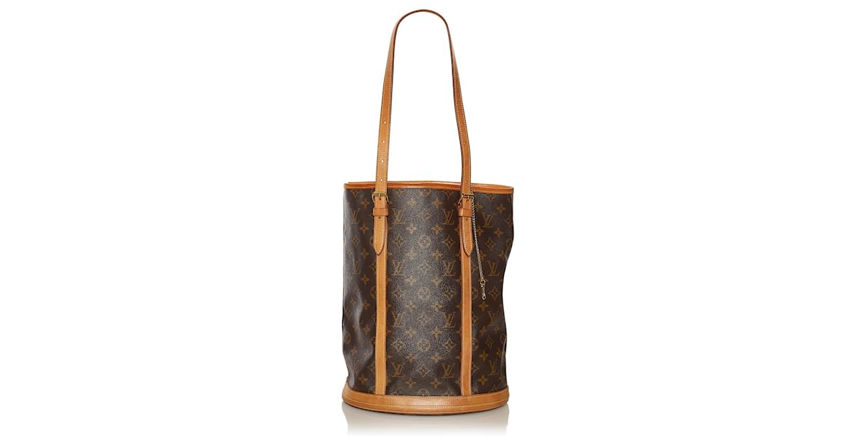 Louis Vuitton BUCKET MONOGRAM CERISE Brown Cloth ref.684705 - Joli