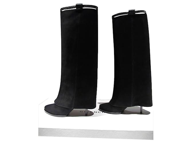 Givenchy black suede boots Joli Closet
