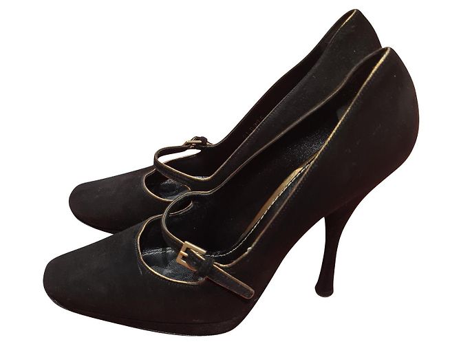 Escarpins En Daim Vieux Rose - Talons Bas - Pointure 39 - Occasion Très Bon état