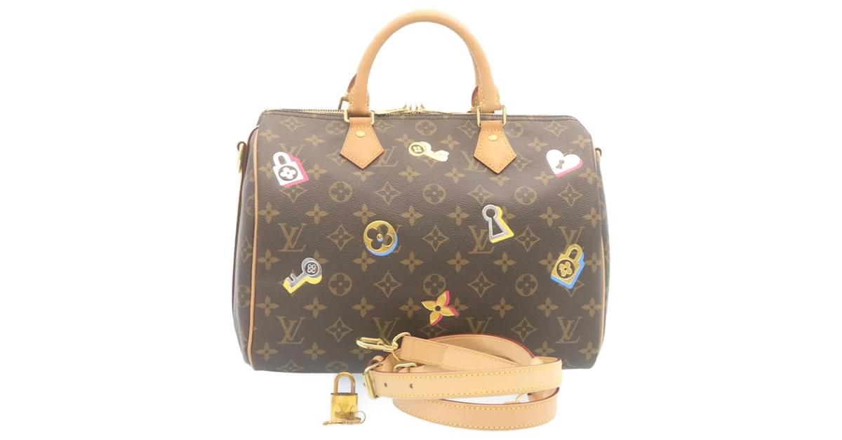 LOUIS VUITTON Monogram Graffiti Speedy 30 Hand Bag Orange M93705 LV Auth  25731A