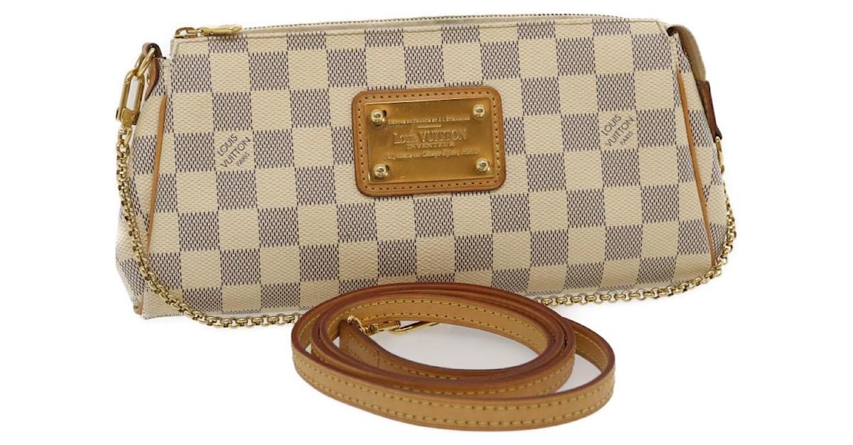 LOUIS VUITTON Damier Azur Eva Shoulder Bag 2way N55214 LV Auth 46652