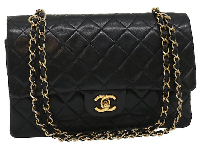 CHANEL Classic Matelasse 25 Chain Flap Shoulder Bag Lamb Skin