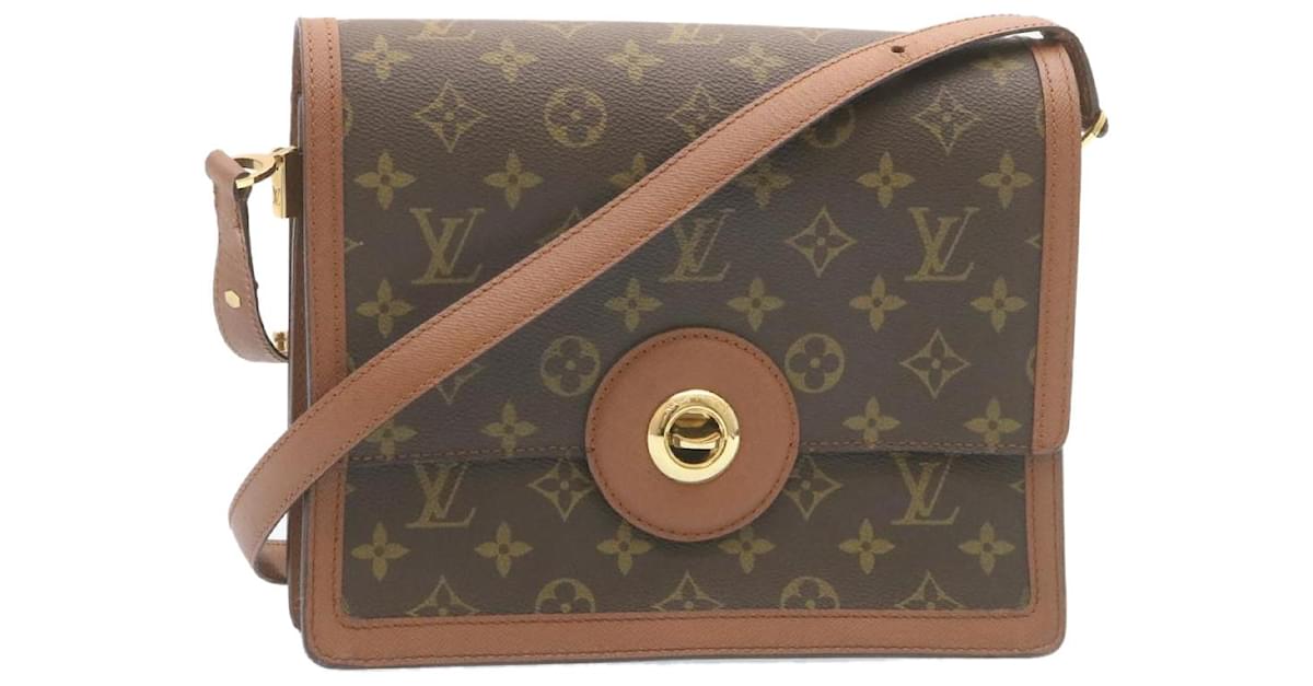 Louis Vuitton Raspail M51372 Monogram Canvas Shoulder Bag Brown