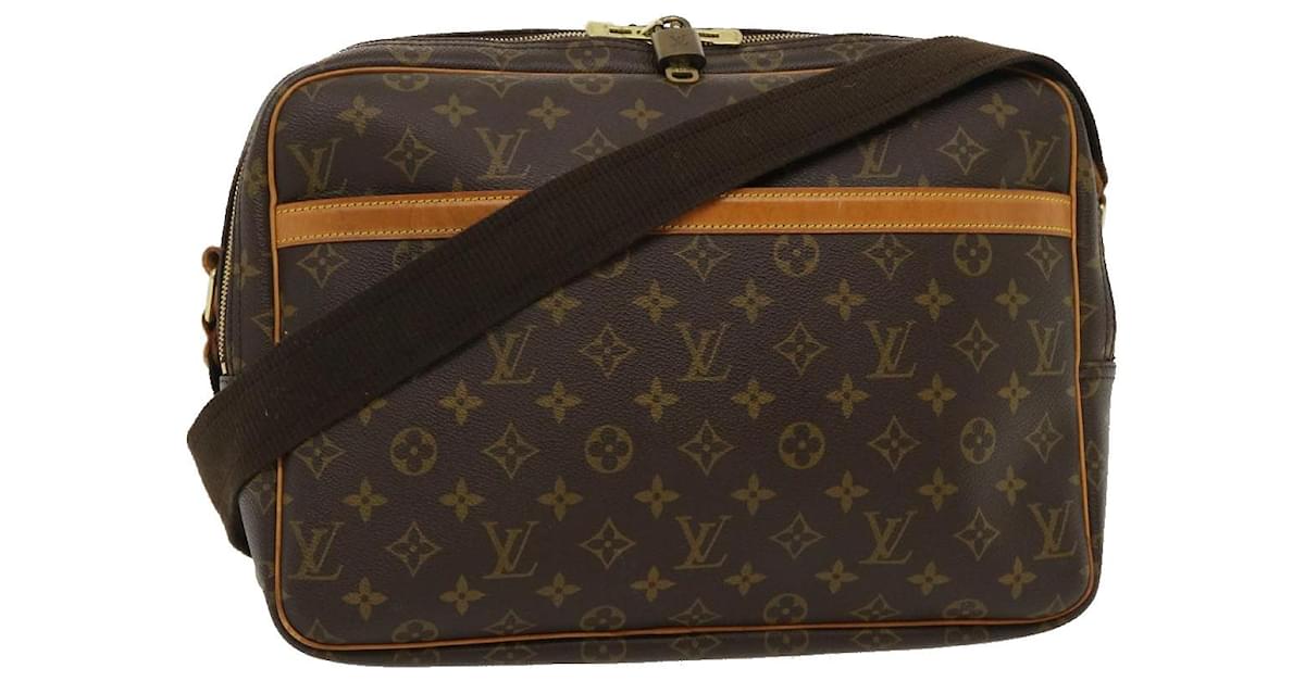 Louis Vuitton Monogram Canvas Reporter GM M45252 Shoulder Bag w/Storage Bag