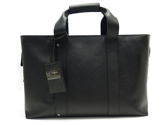 Sacoche Pochette Cuir Noir St Dupont - Neuf De Stock - Occasion