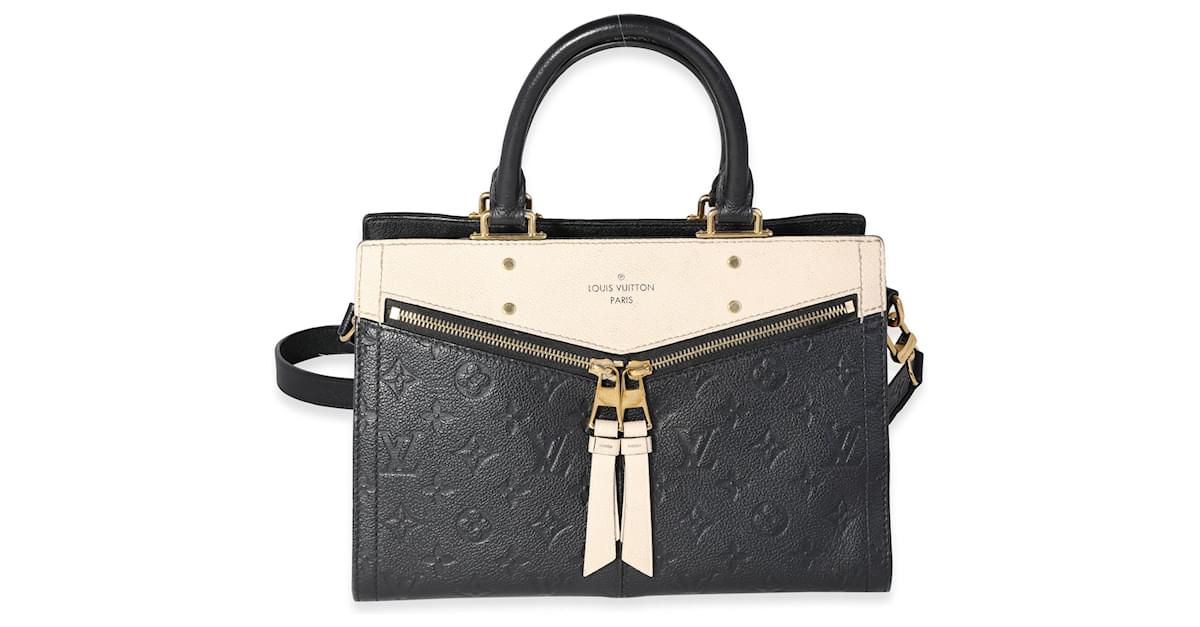Louis Vuitton Black & Creme Empreinte Leather Sully Pm ref.637256