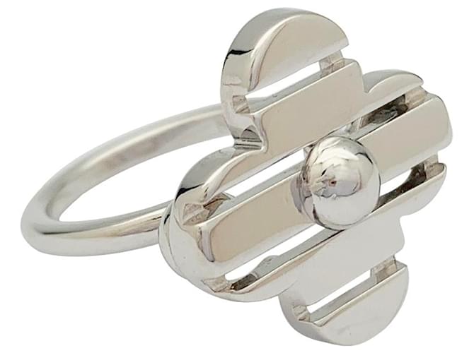 Bague Louis Vuitton or blanc. ref.638374 - Joli Closet