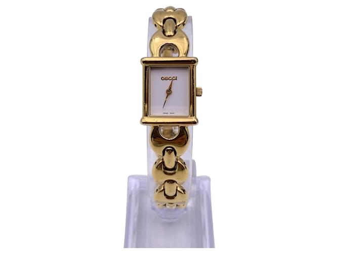 Gucci Gold Stainless Steel 1800 L Watch with Changing
