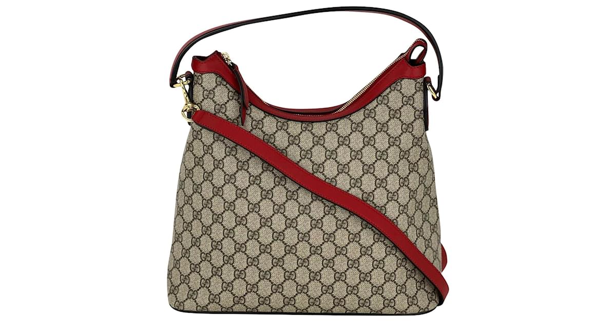 GUCCI GG Supreme Monogram Unisex Street Style A4 2WAY Plain Logo Outlet  Totes (449169 KY9KN 9886)