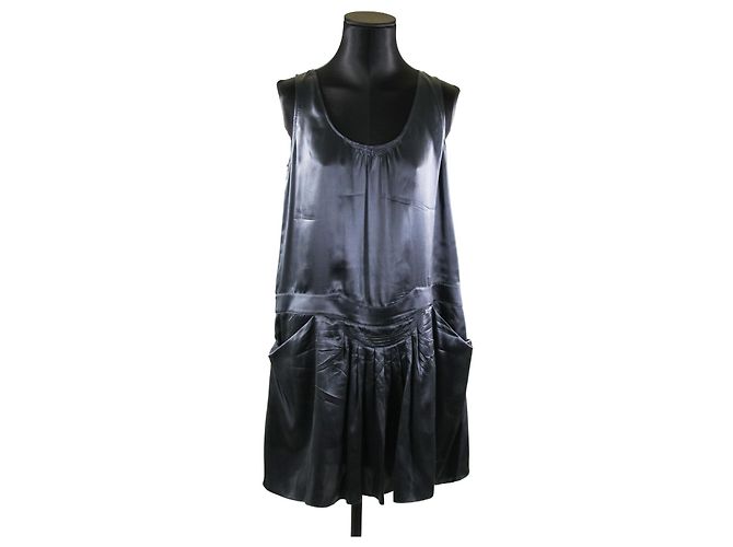 Robe See By Chloé Taille 38 (FR) - Couleur Grise, Coupe T-shirt Asymétrique, Occasion Très Bon état