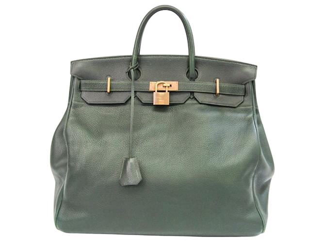 Hermès HERMES BIRKIN Green Leather ref.641672 Joli Closet