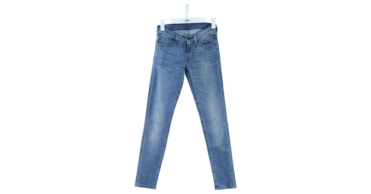 Jeans 7 for all mankind 26 Blue Cotton ref.641683 - Joli Closet