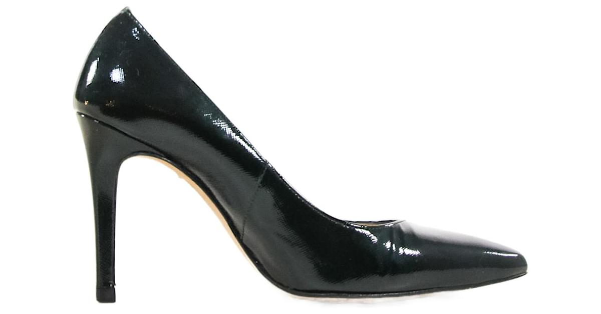 LK Bennett pumps 37.5 Black Leather ref.642346 - Joli Closet