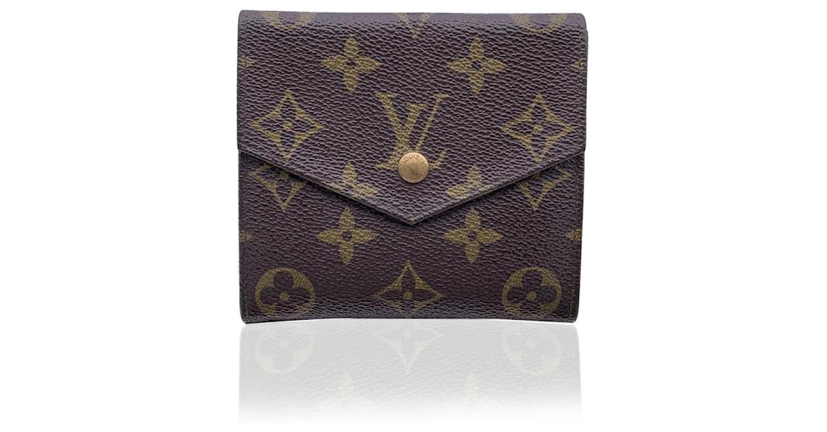 Louis Vuitton Vintage Monogram Canvas Pocket Double Flap Wallet